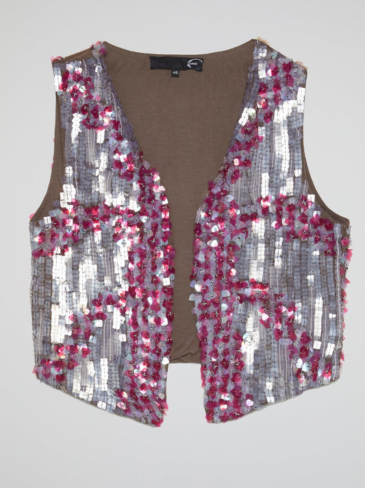 Paillette Embellished Gilet