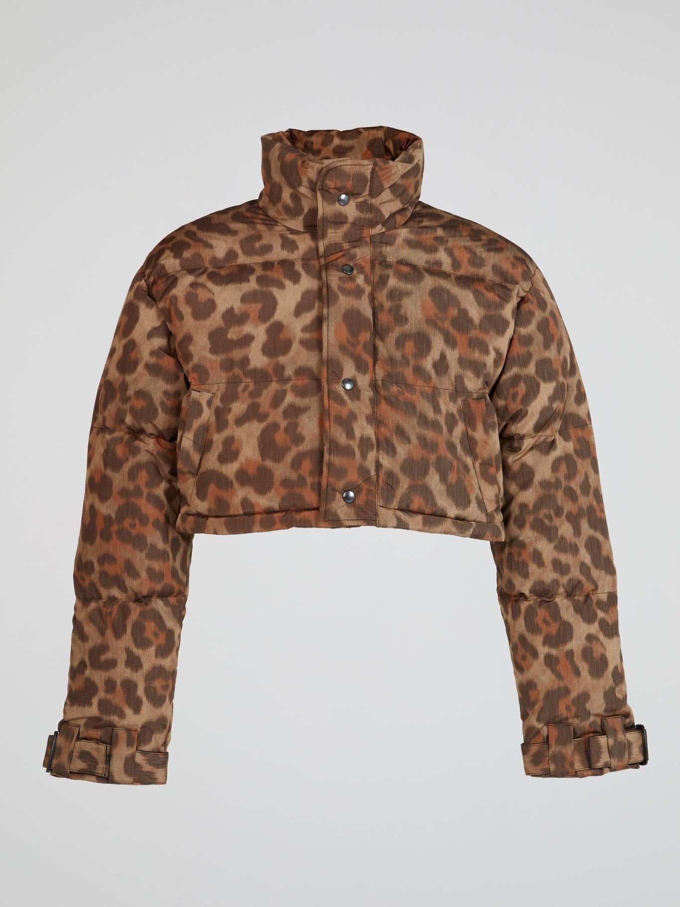 Leopard Print Puffer Jacket