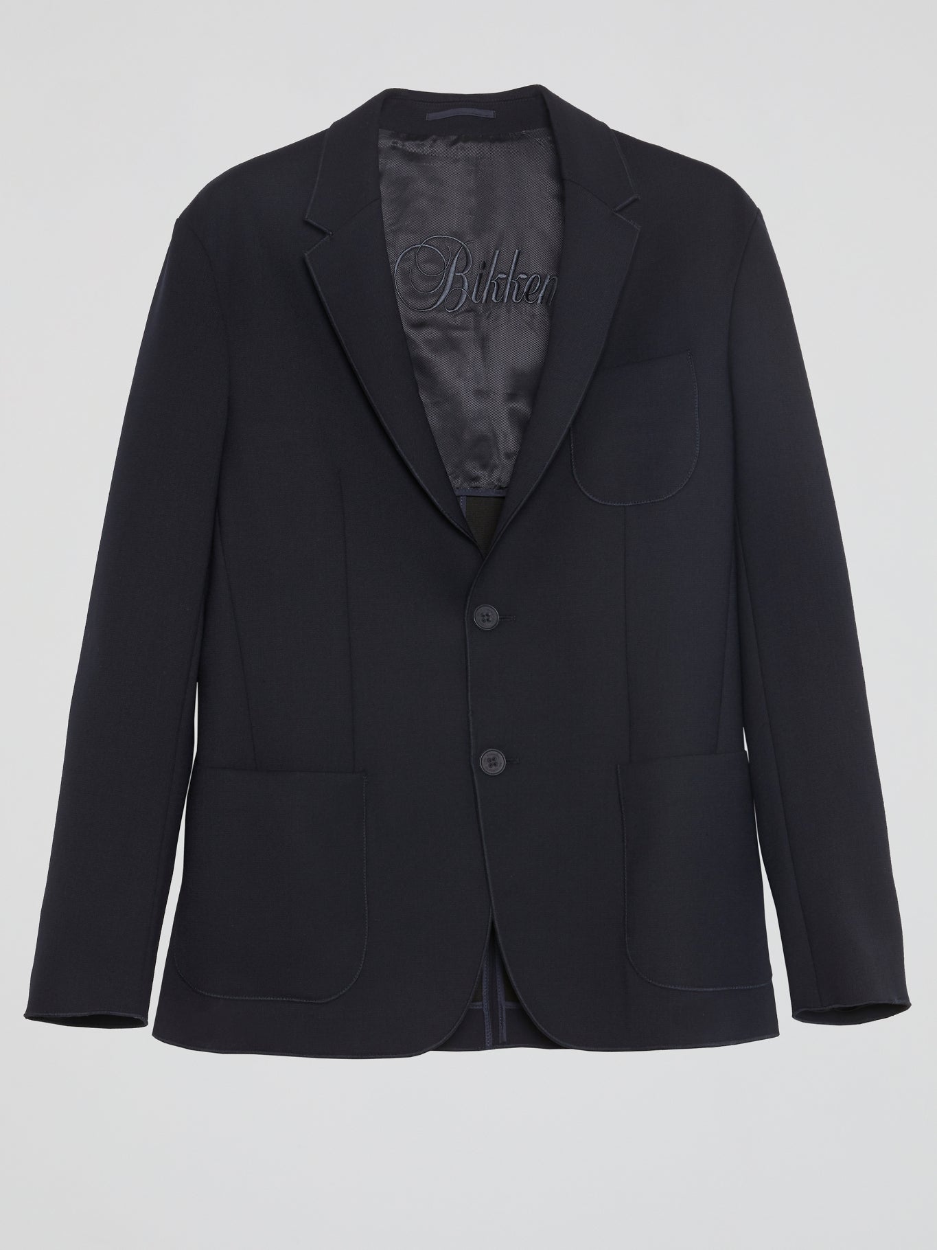 Navy Pocket-Detail Blazer