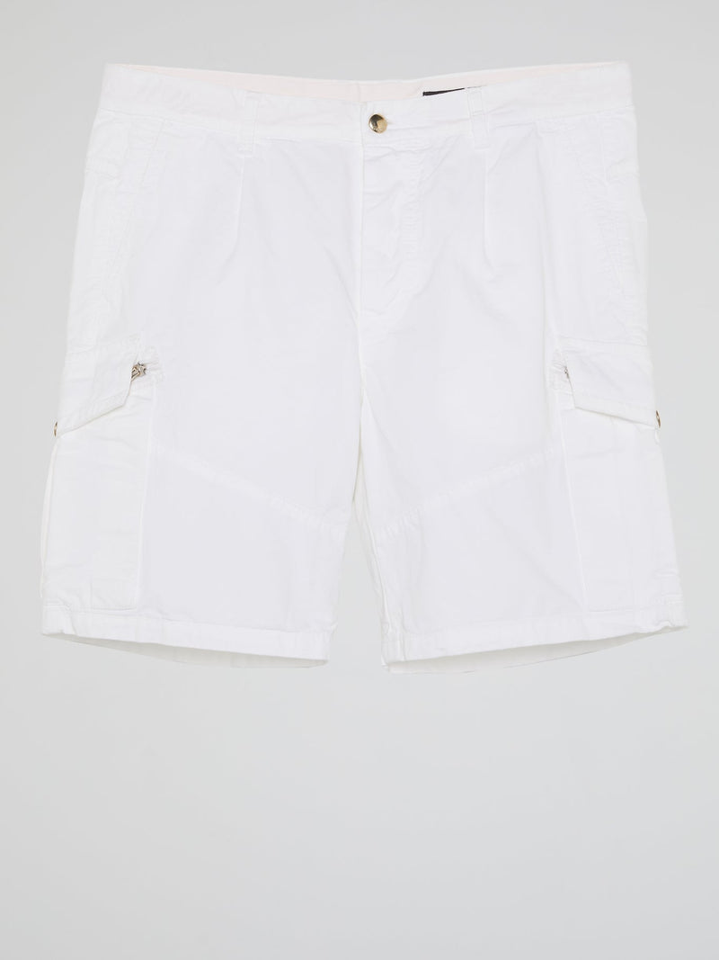 White Cargo Shorts