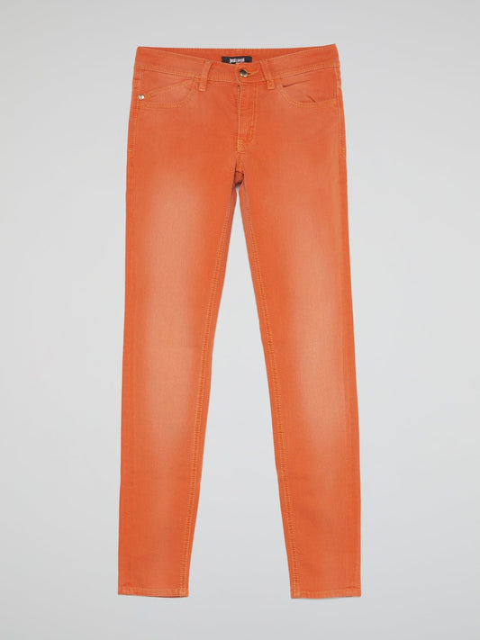 Orange Slim Fit Jeans