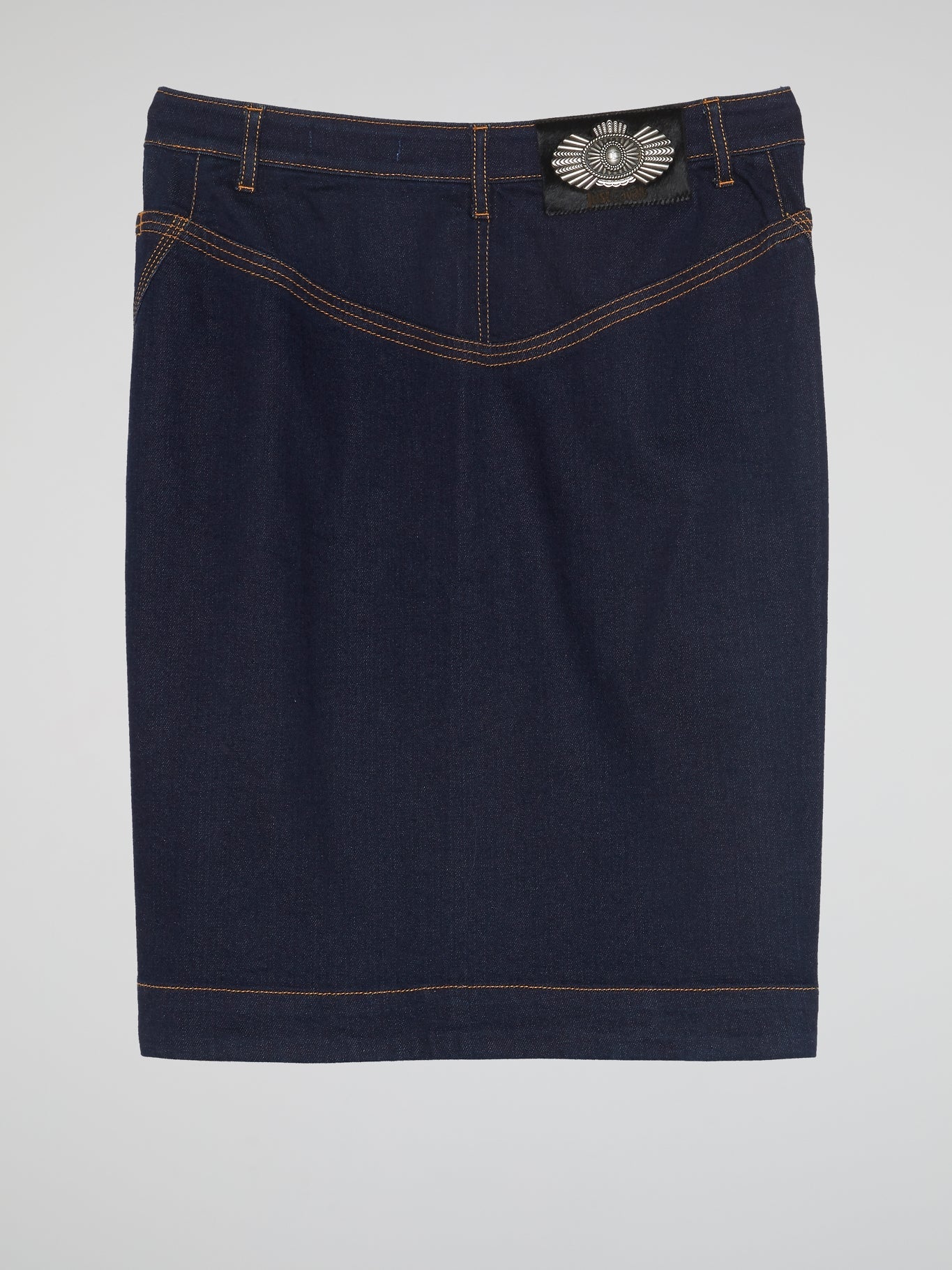 Pencil Cut Denim Skirt