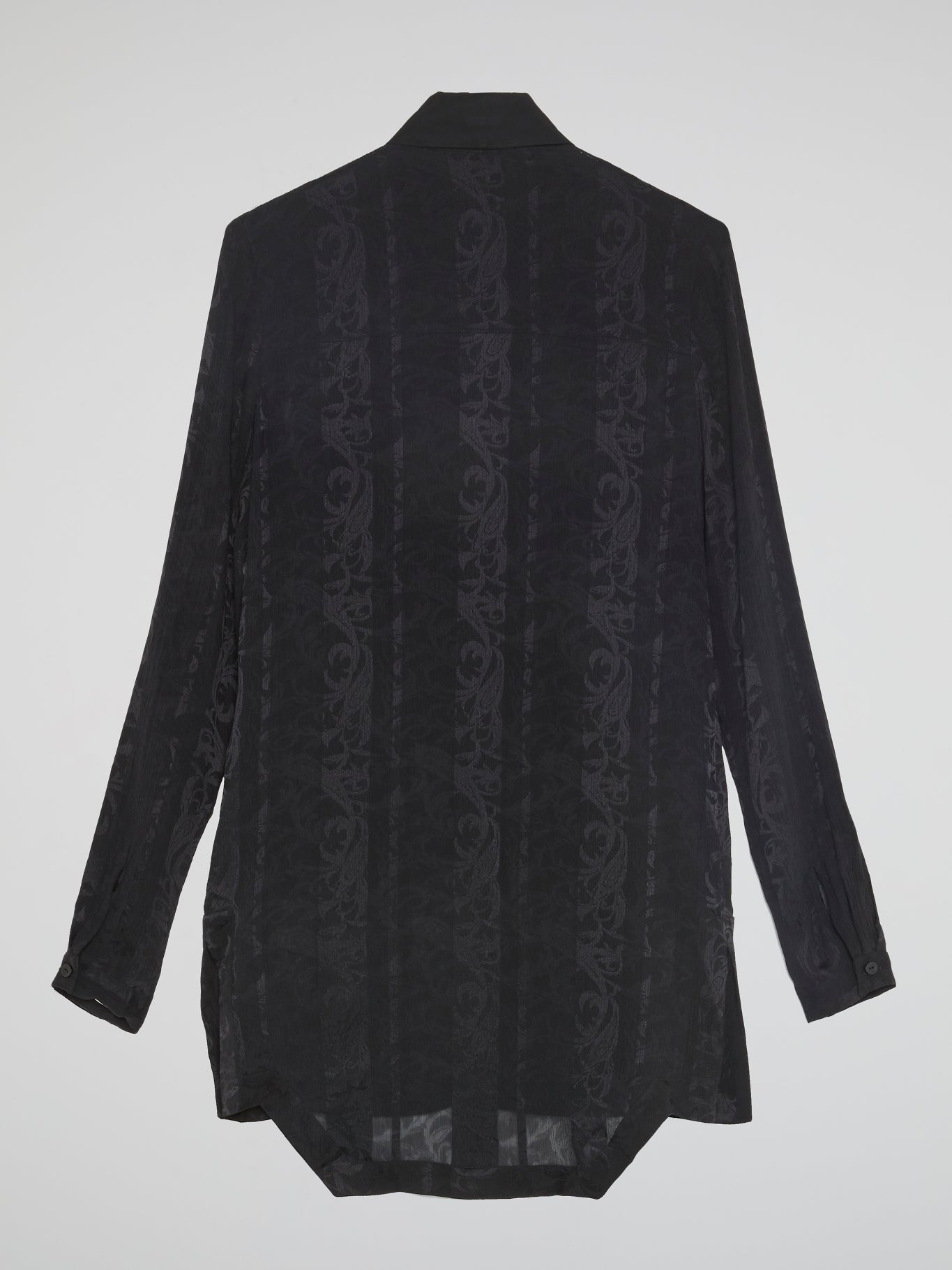 Black Printed Dress Shirt