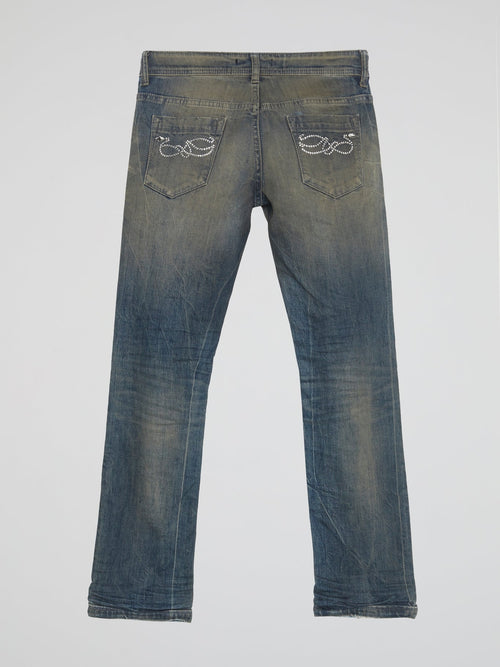 Rustic Straight Cut Jeans