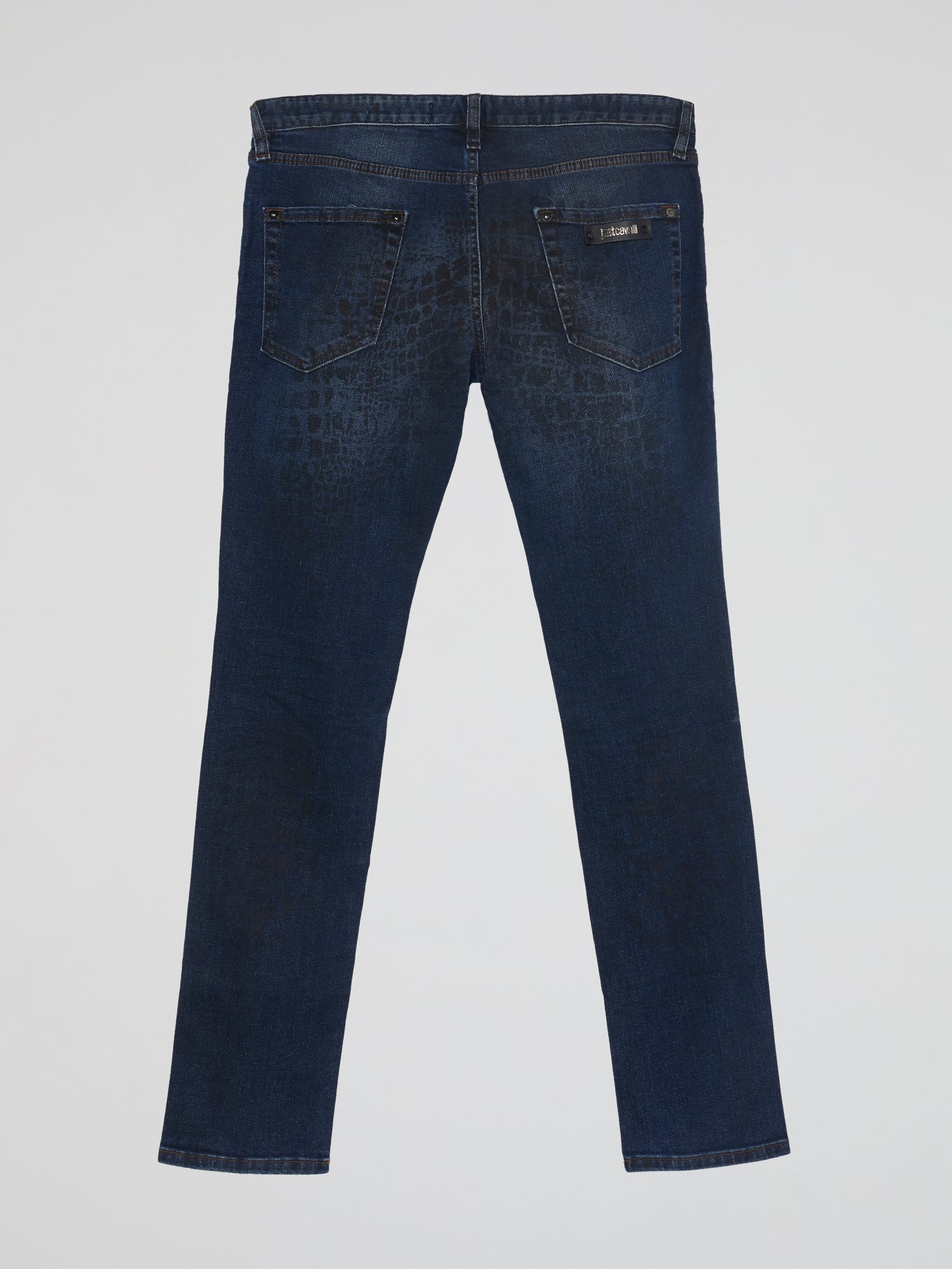 Navy Snake Effect Jeans