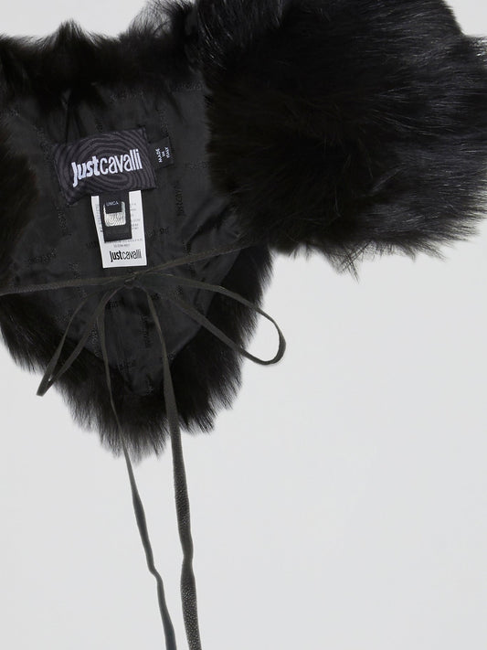 Black Fur Collar