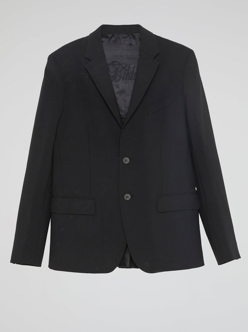 Black Single-Breasted Blazer