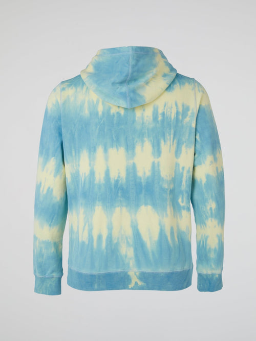 Blue Marble Tie Dye Hoodie