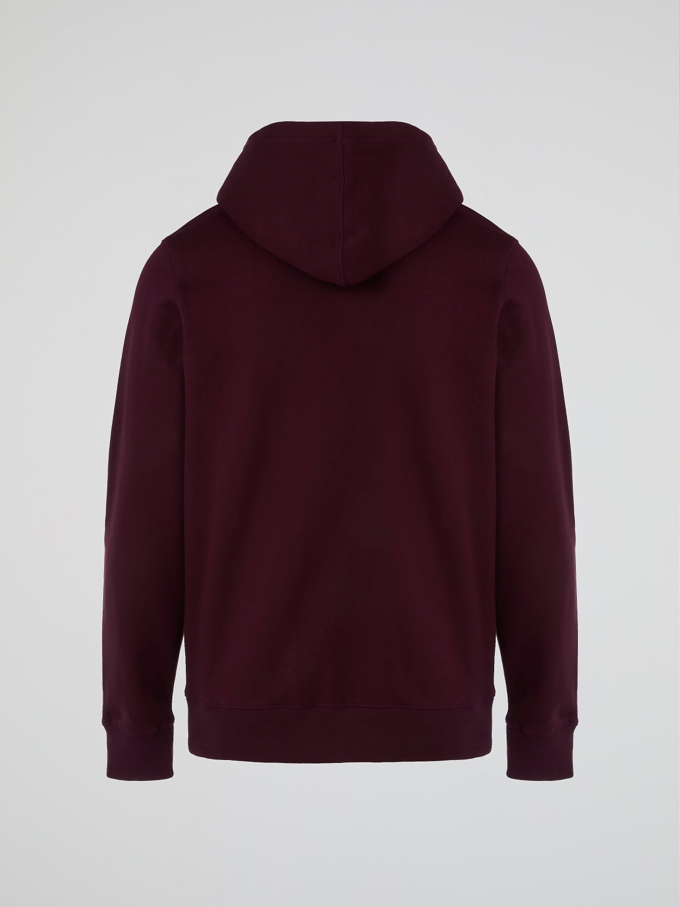 Burgundy Collegiate Printed Hoodie