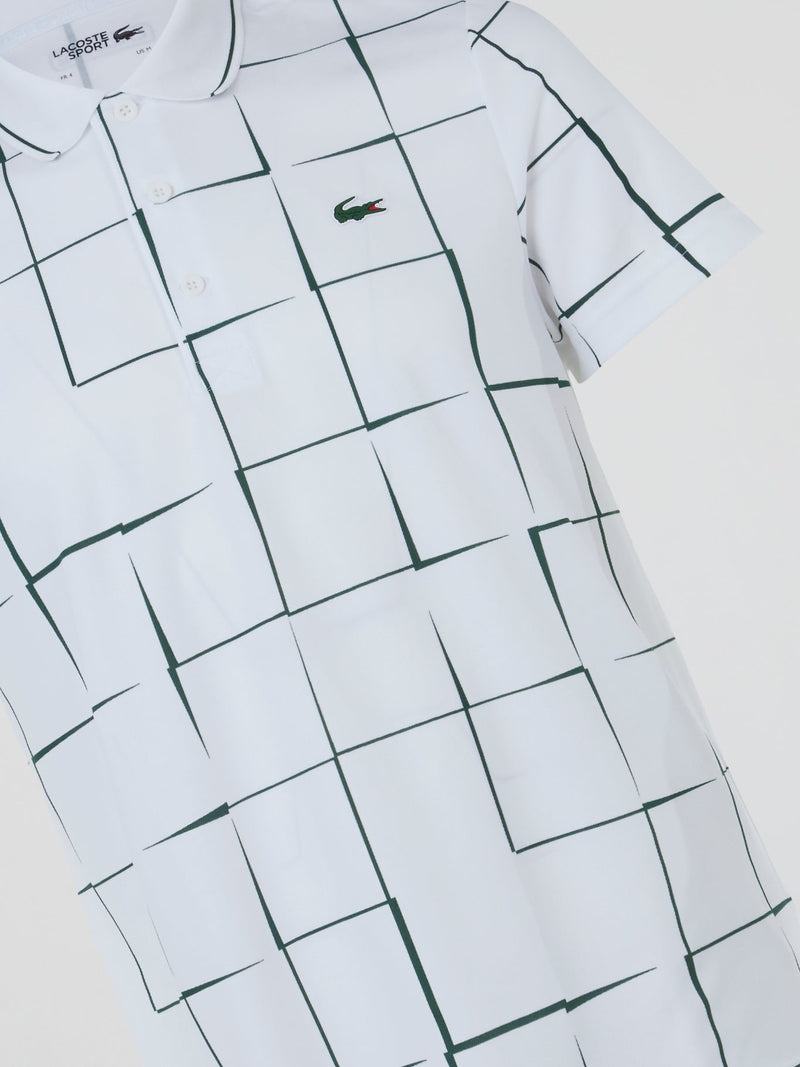 White Check Polo Shirt