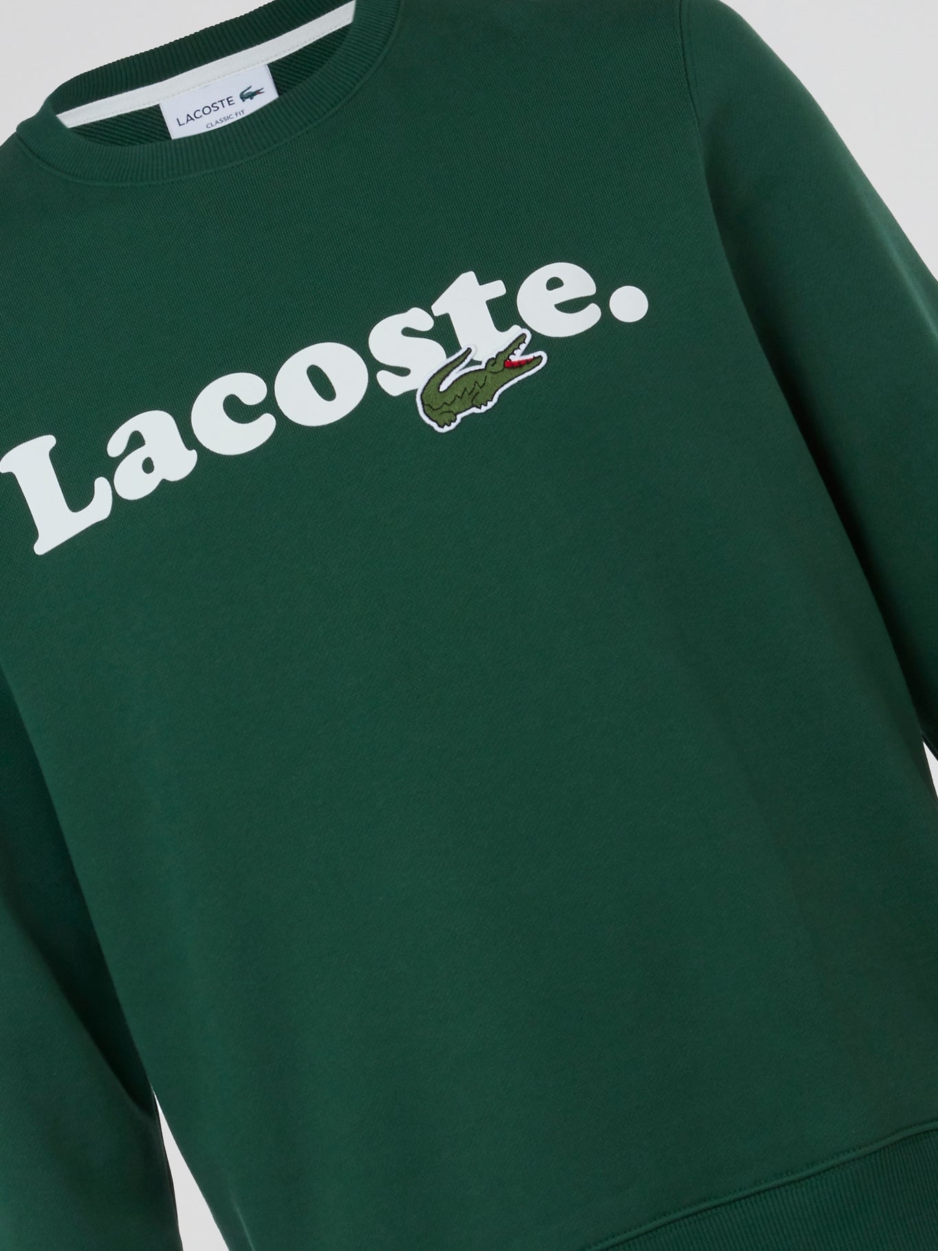 Green Logo Print Sweatshirt