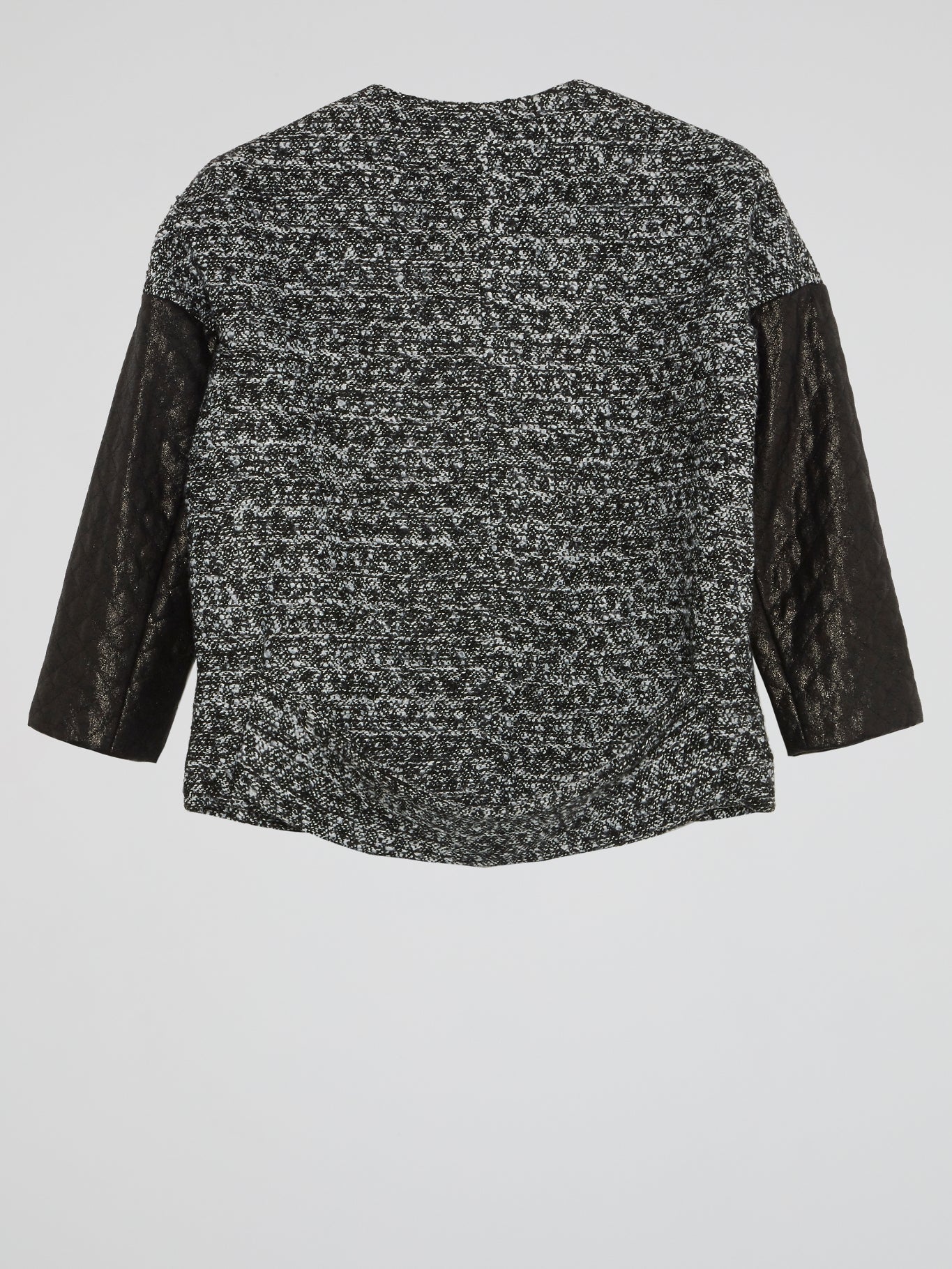 Black Tweed Top