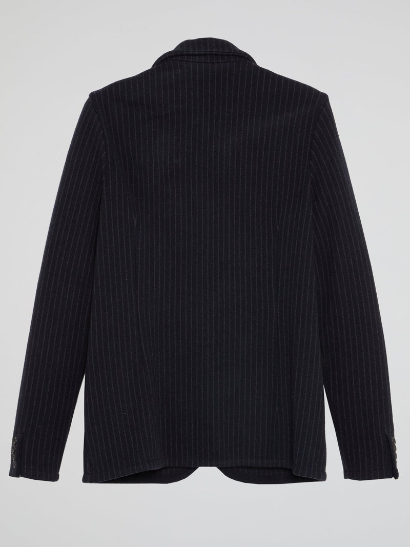 Black Pinstripe Blazer