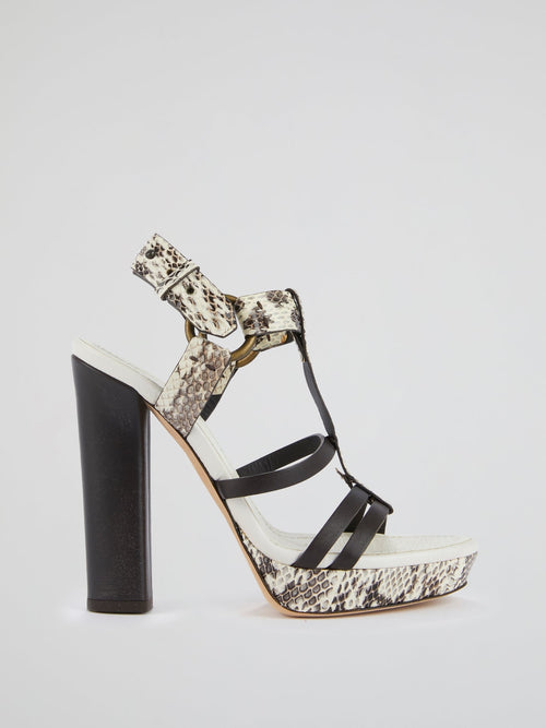 Python Print Cage Sandals