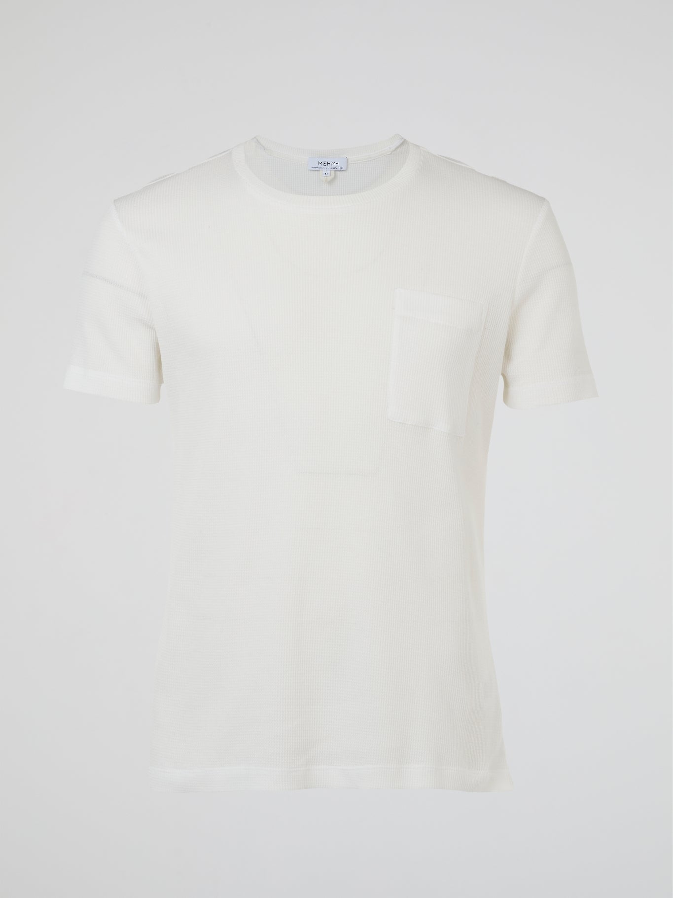 White Pocket Detail Cotton T-Shirt