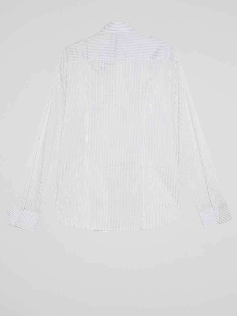 White Pinstripe Shirt