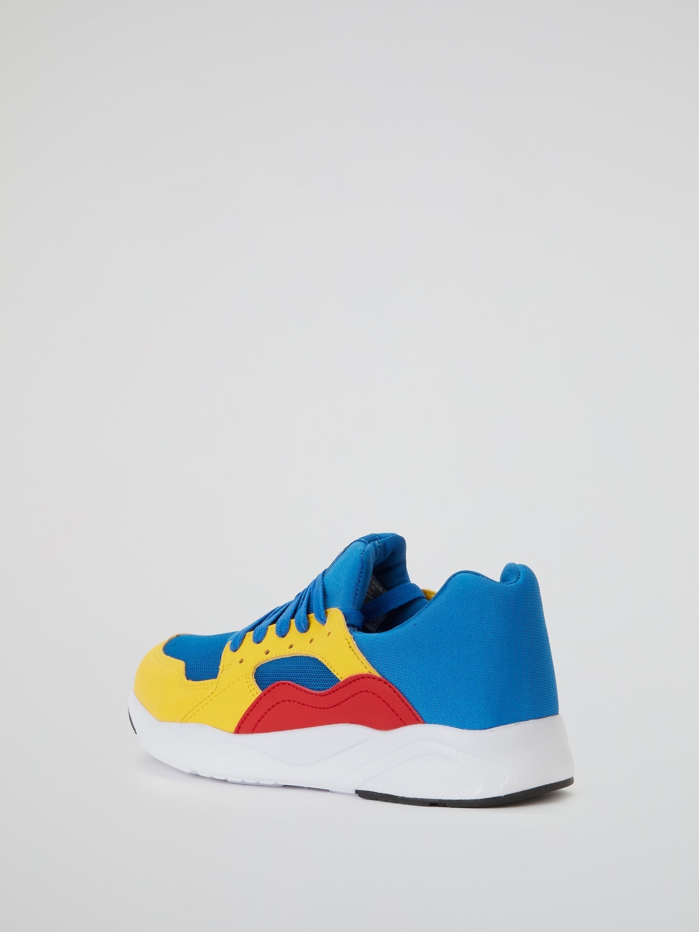 Colour Block Lace-Up Sneakers