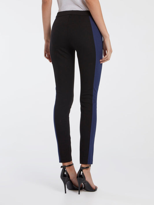 Side Contrast Detail Leggings