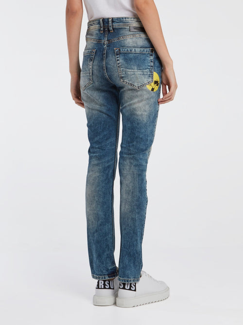 Blue Acid Wash Jeans