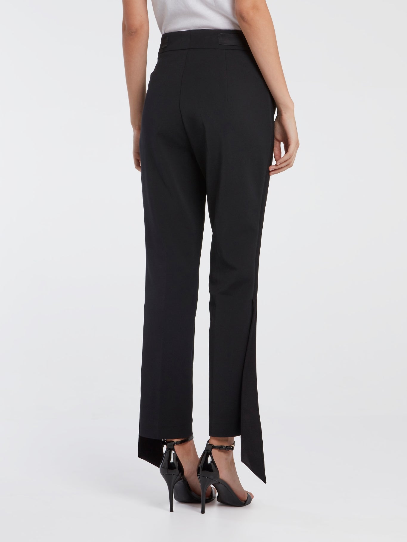 Black Skinny Tux Pants