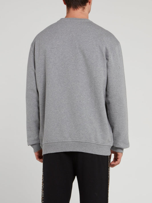 Grey Logo Crewneck Sweatshirt