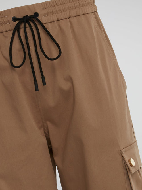 Hazelnut Side Pocket Drawstring Trousers