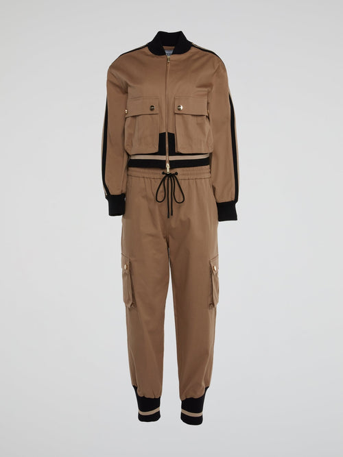 Hazelnut Side Pocket Drawstring Trousers