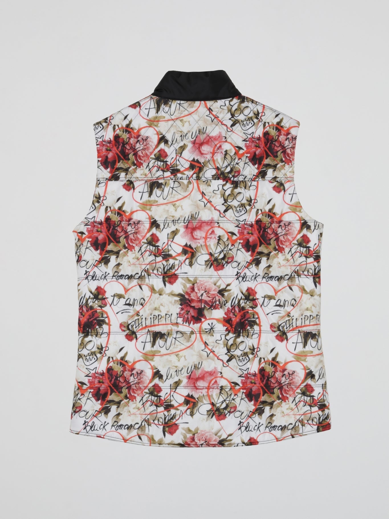 White Floral Zip Up Gilet (Kids)