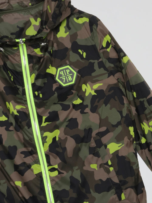 Camo Drawstring Windbreaker (Kids)