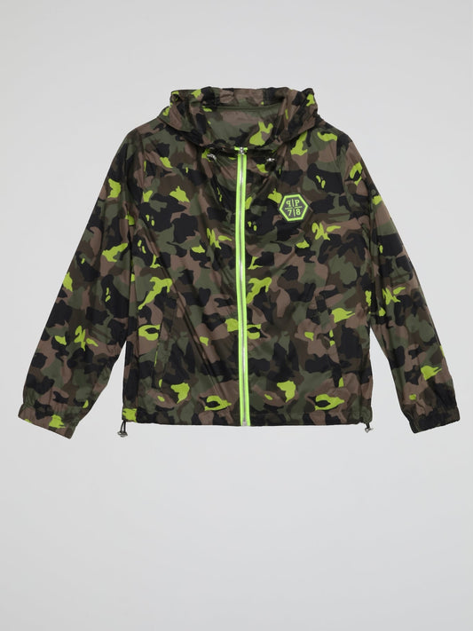 Camo Drawstring Windbreaker (Kids)