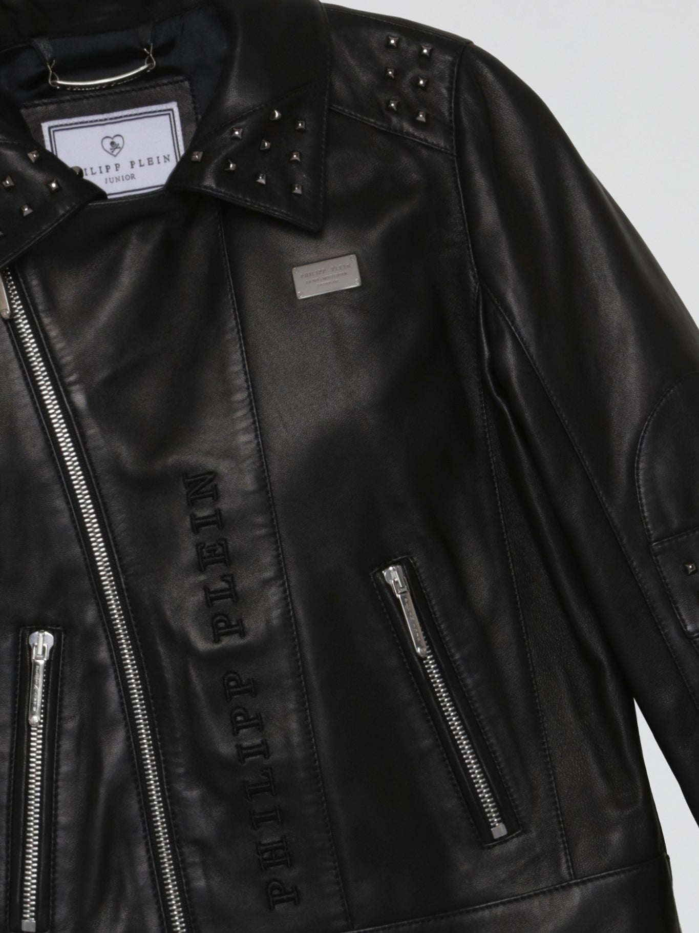 Black Studded Biker Jacket (Kids)