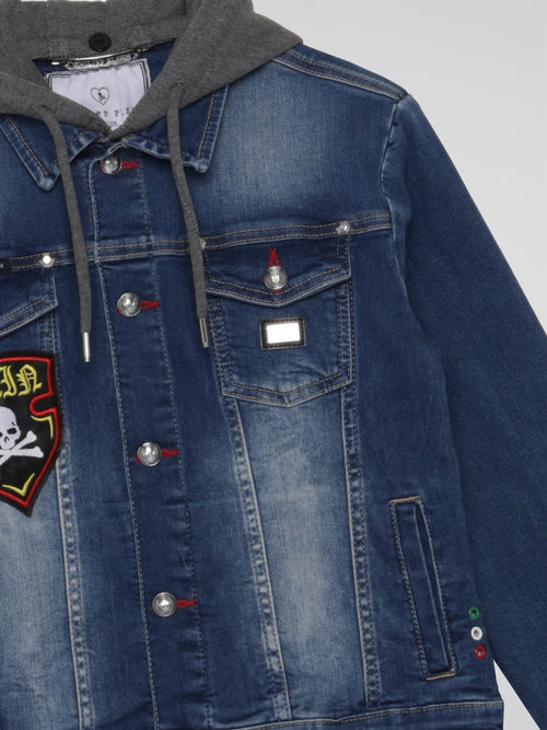 Patchwork Denim Jacket (Kids)