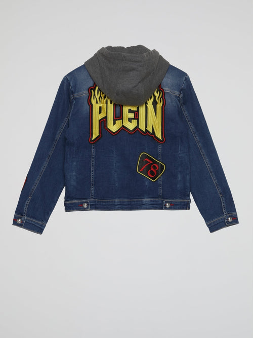 Patchwork Denim Jacket (Kids)