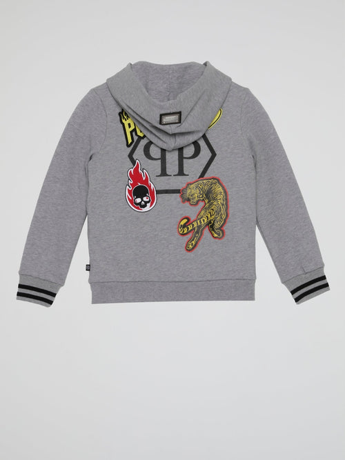 Grey Hoodie Sweatshirt (Kids)