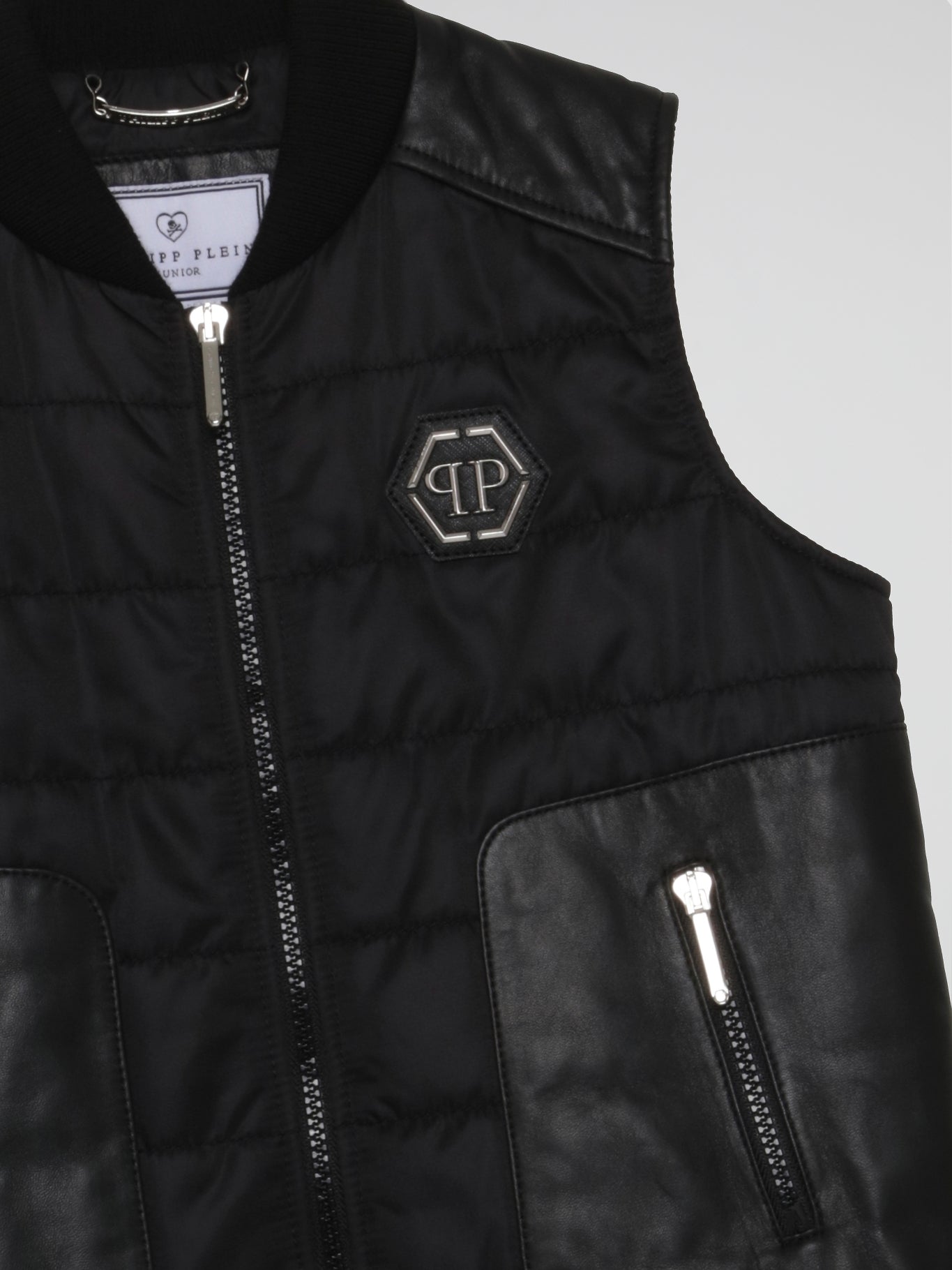 Black Quilted Short Vest (Kids)