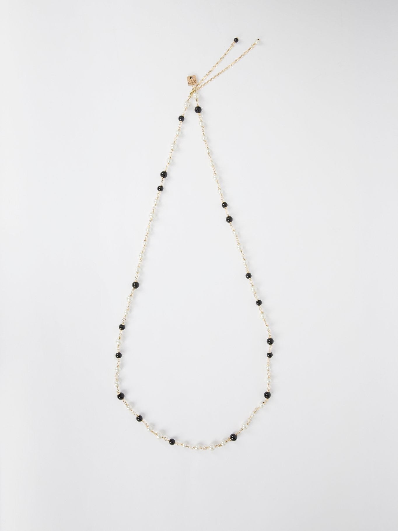 Black Pearl Chain Necklace