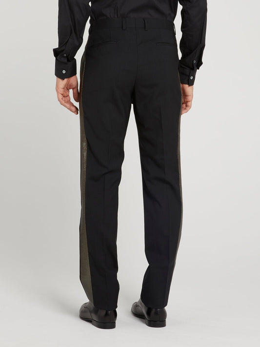 Metallic Side Stripe Trousers