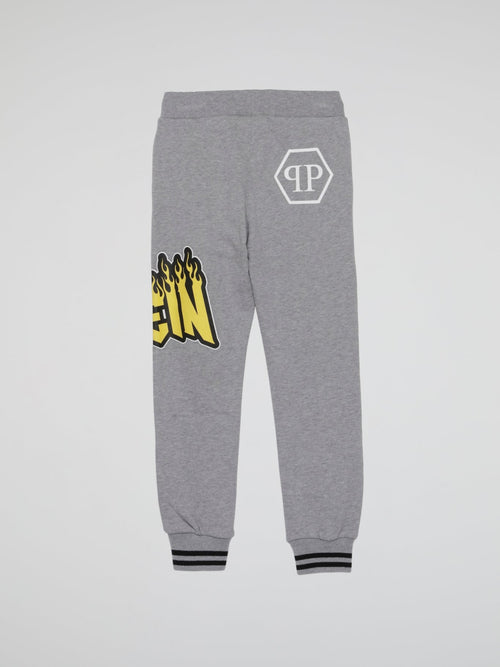 Life Is A Roller Coaster Grey Jogging Trousers (Kids)