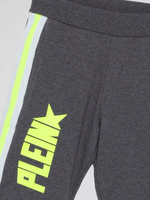 Plein Star Grey Jogging Shorts (Kids)