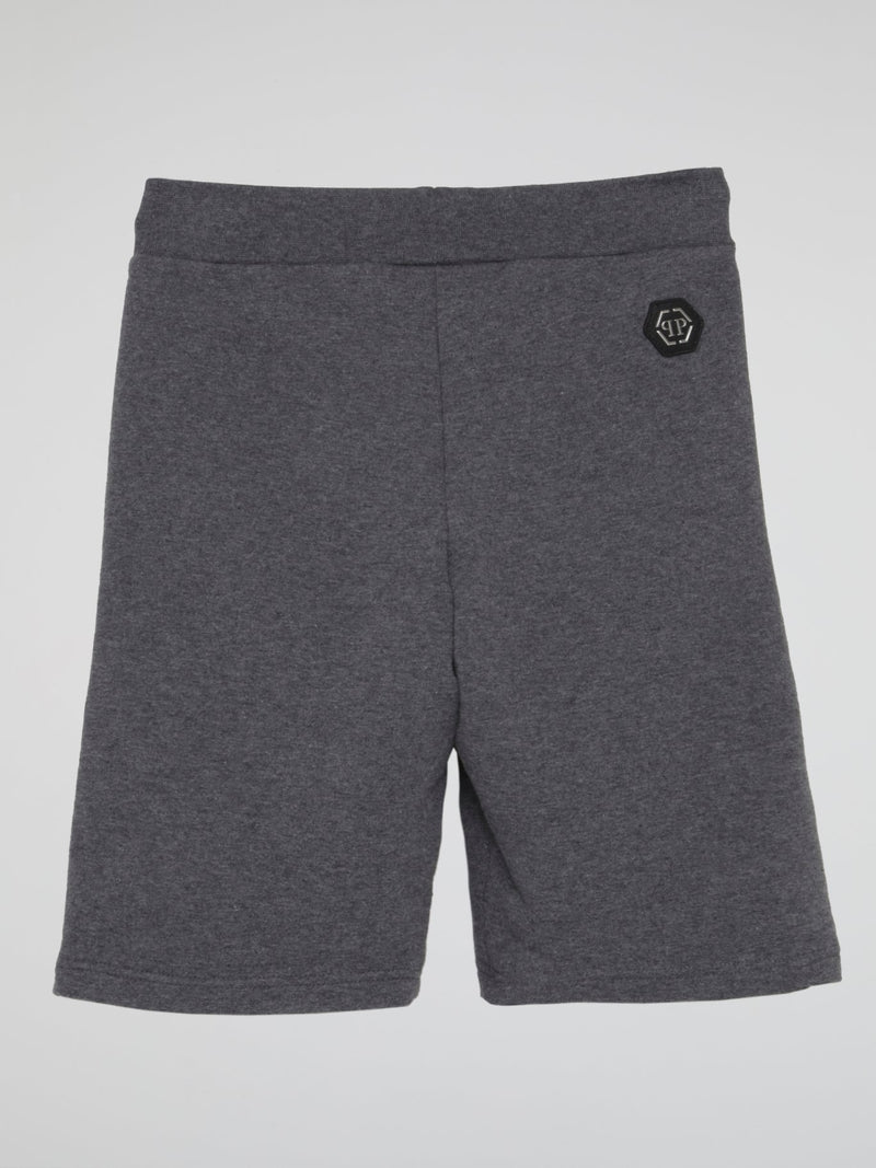 Plein Star Grey Jogging Shorts (Kids)