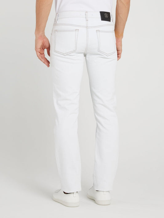 White Straight Leg Pants