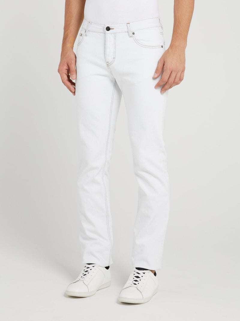 White Straight Leg Pants