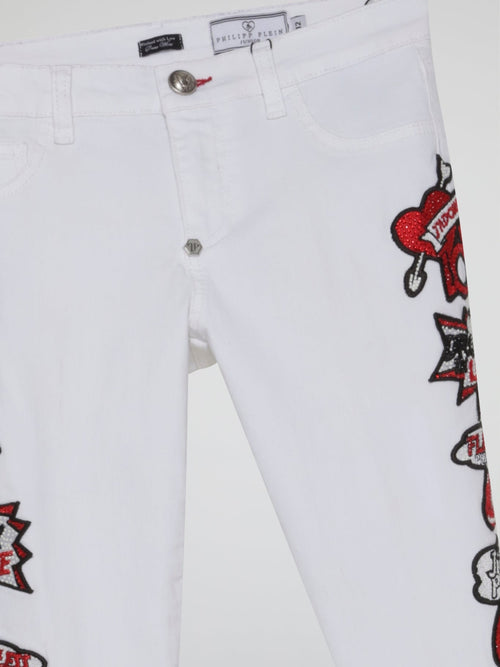 Love Plein White Pants (Kids)