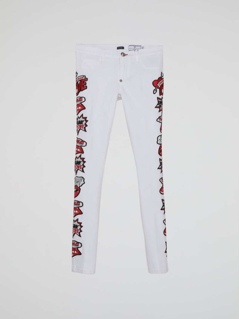 Love Plein White Pants (Kids)