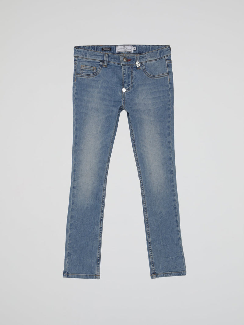 Blue Faded Denim Jeans (Kids)