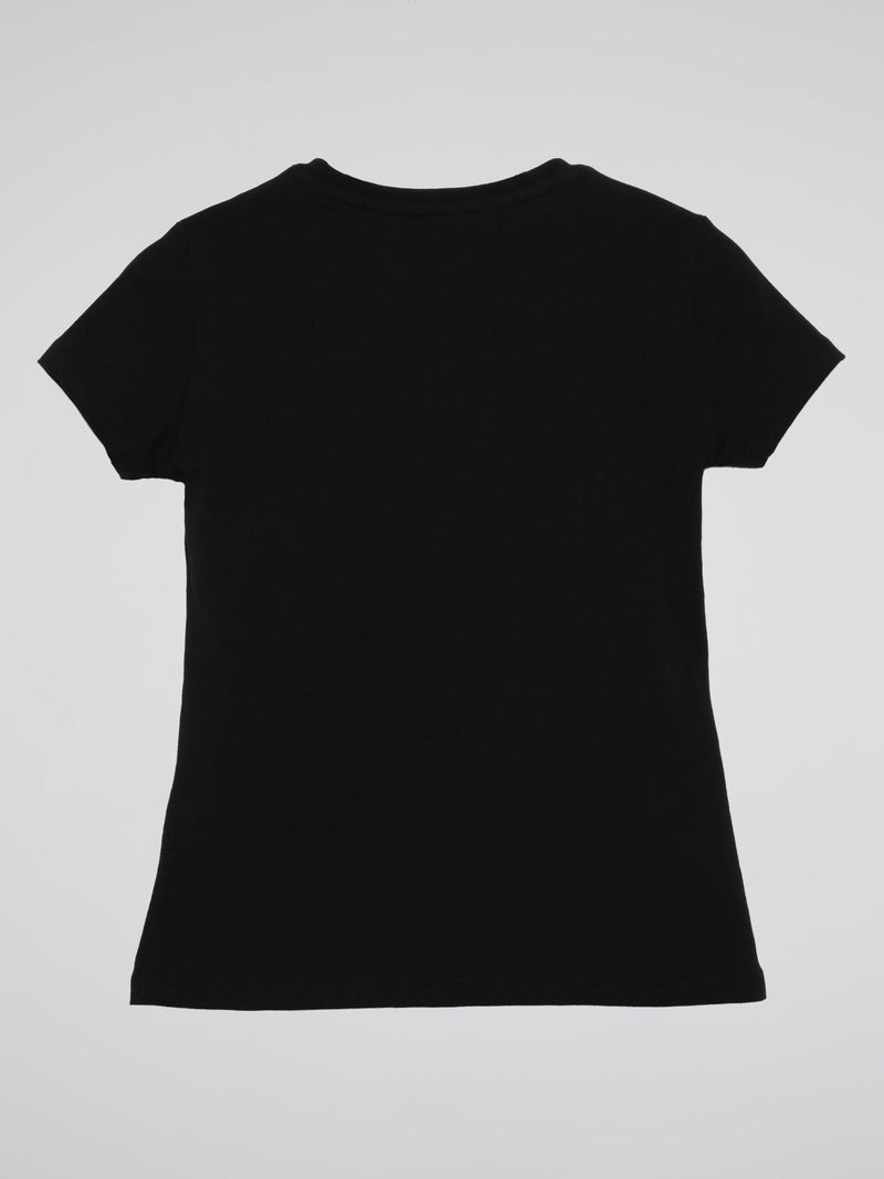 PP Monogram Black Crewneck T-Shirt (Kids)