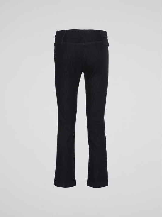 Black Sailor Button Pants