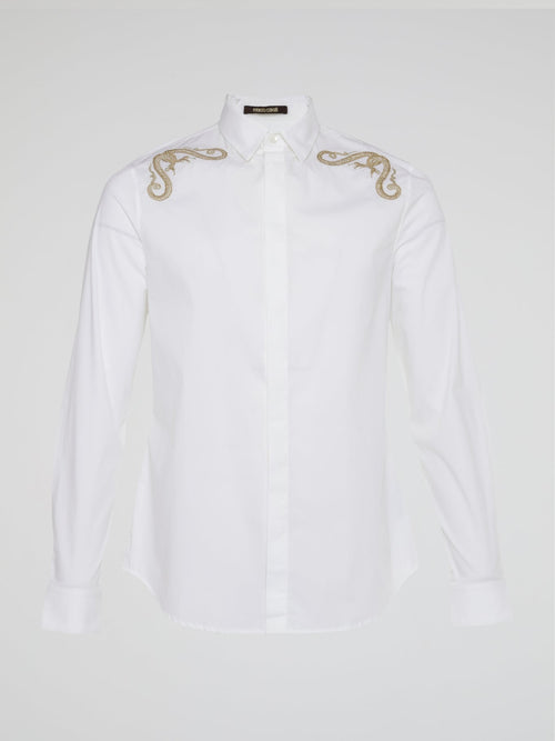 White Embroidered Shirt