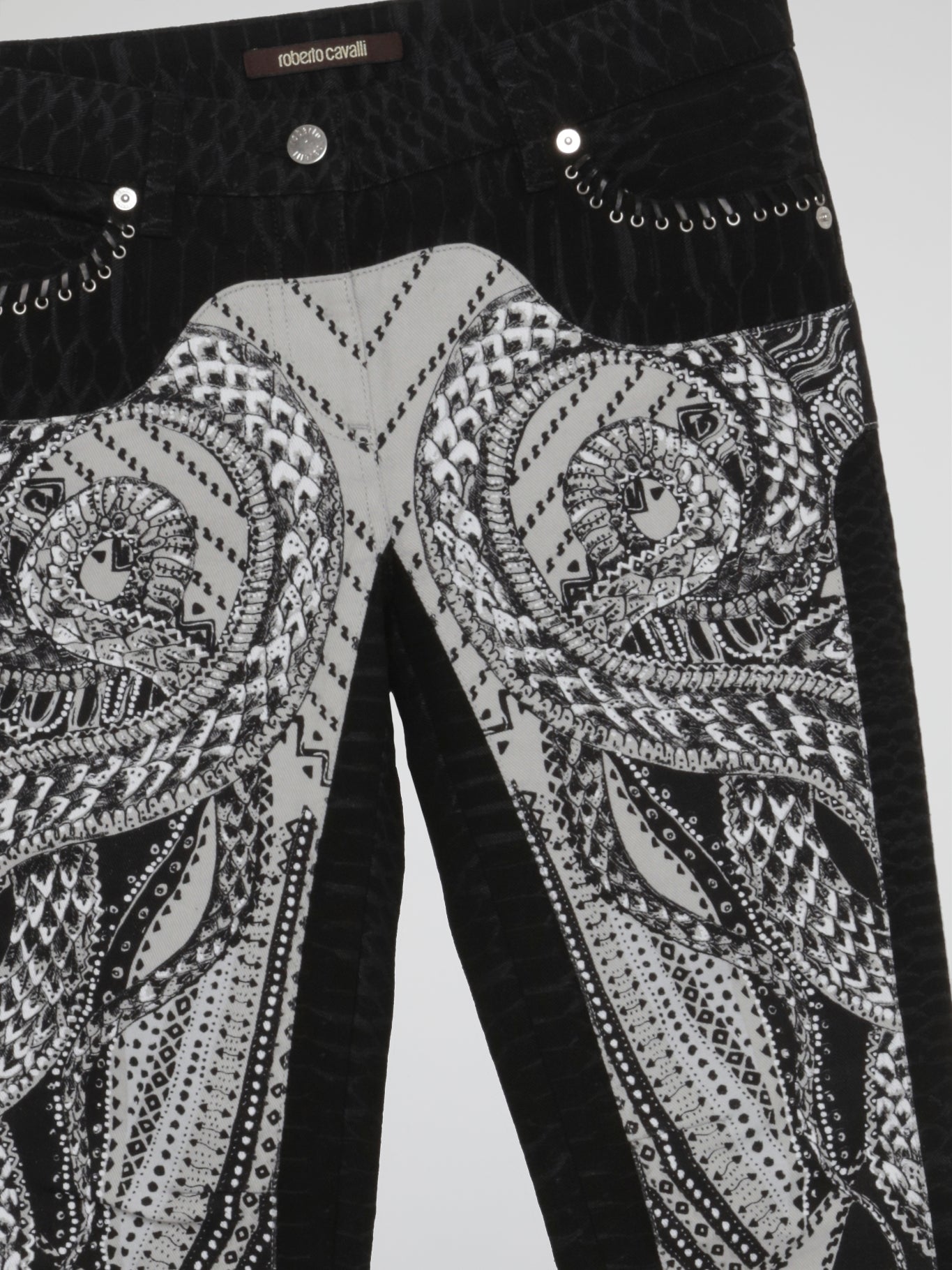 Black Reptilian Jeans