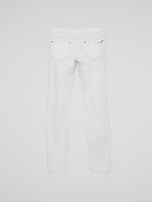 White Slim Fit Jeans